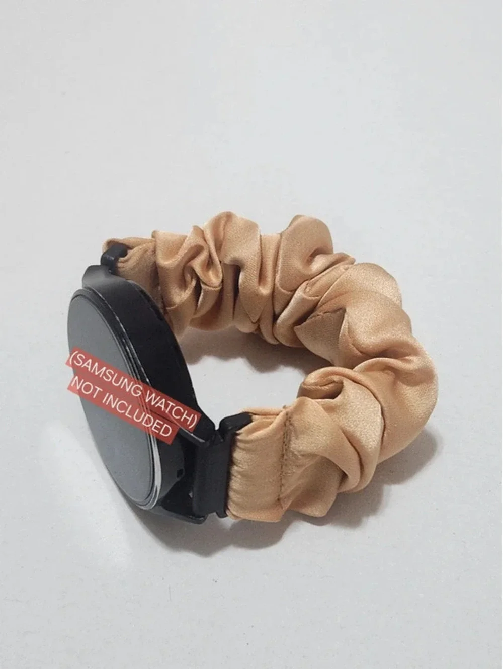 Scrunchies Watch Band for 20mm, Compatible with Samsung 7, 6, 5, 4  Color: Gold